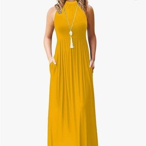 Yellow bridesmaid dress. Size small with pockets.